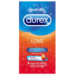 Durex love 6 préservatifs