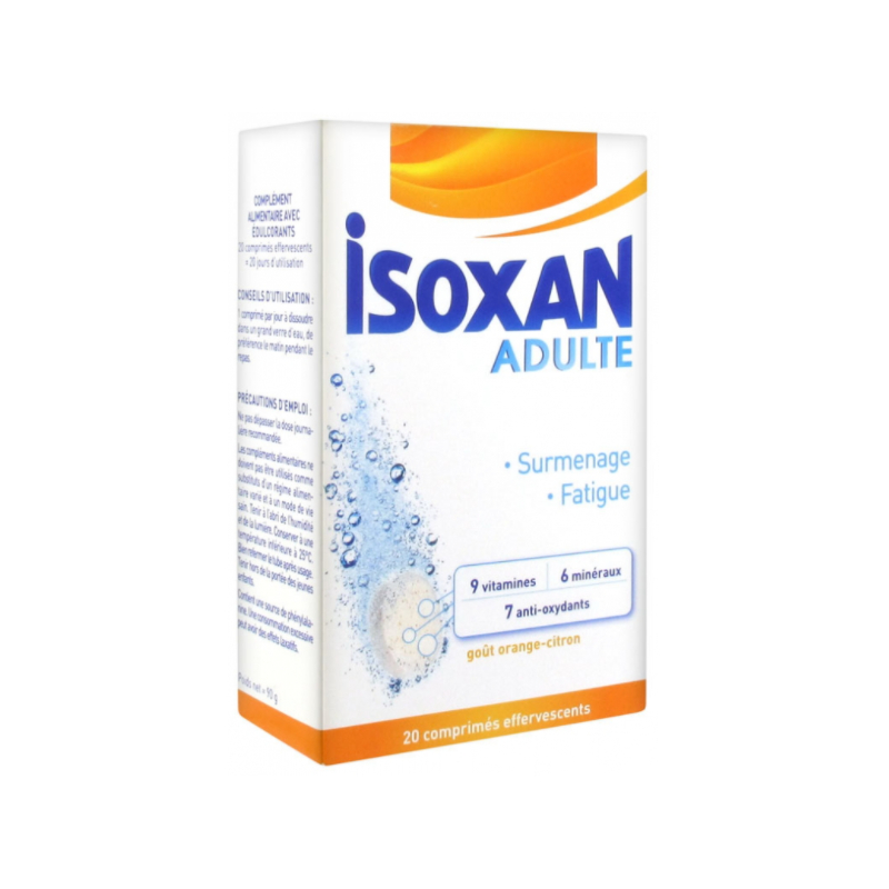 Isoxan Adulte Boîte de 20 Comprimés Effervescents