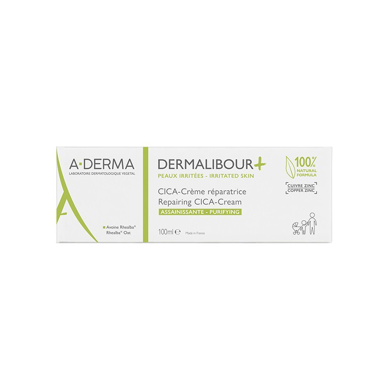 A-Derma Dermalibour + Cica-crème Réparatrice 100 ml
