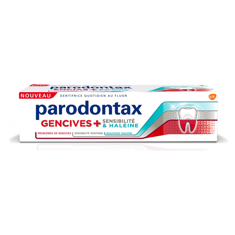 Parodontax Dentifrice Gencives + Fraîcheur Intense 75ml disponible sur Pharmacasse