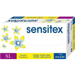 SENSITEX Gants latex poudrés XL 9/10