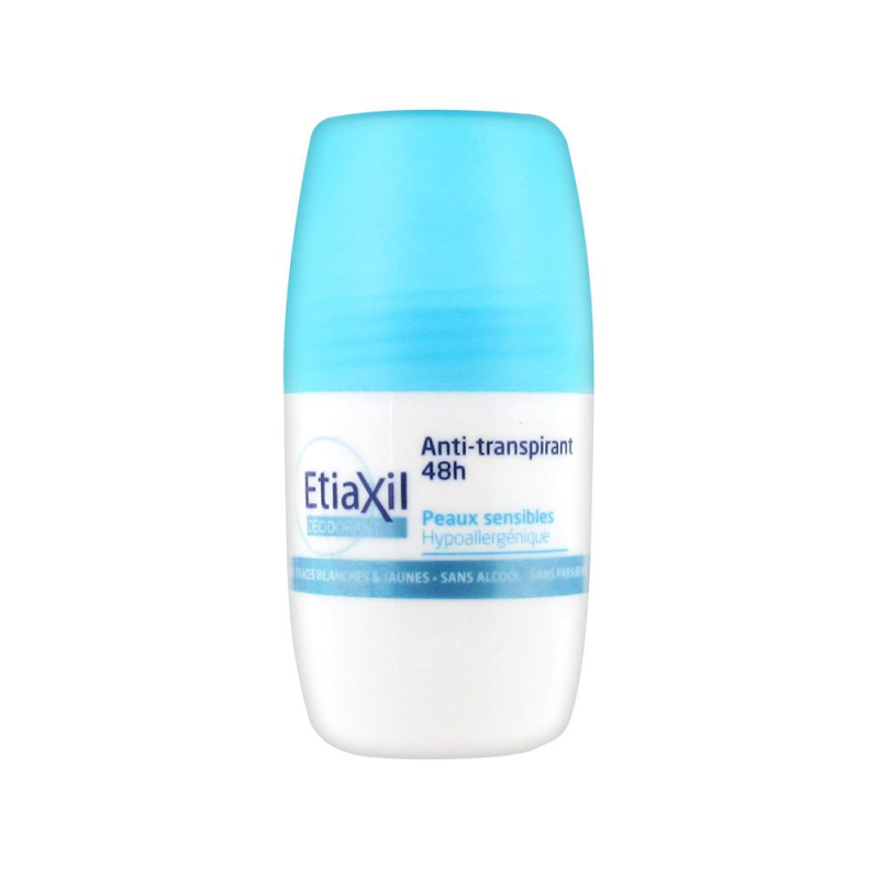 ETIAXIL Anti-transpirant 48h Roll-on 50ml disponible sur Pharmacasse